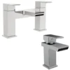 Vellamo Relate Waterfall Basin Mixer & Bath Filler Pack