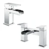 Vellamo Reve Waterfall Basin Mixer & Waterfall Bath Filler Value Pack