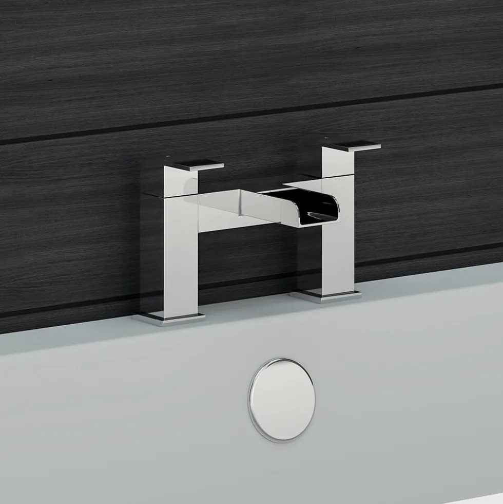 Vellamo Reve Waterfall Basin Mixer & Waterfall Bath Filler Value Pack