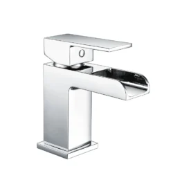 Vellamo Reve Waterfall Basin Mixer & Waterfall Bath Shower Mixer Value Pack
