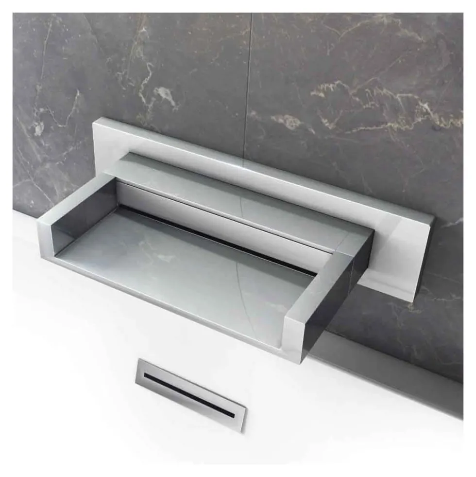 Vellamo Reve Wide Wall Mounted Waterfall Bath Spout
