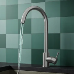 Vellamo Revolve Stainless Steel Mono Kitchen Mixer and Complete Filter Kit