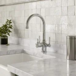 Vellamo Rigel Traditional Cruciform 3-in-1 Instant Boiling Water Tap with Boiler & Filter