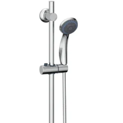 Vellamo Round Shower Riser Rail Kit - Chrome