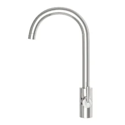 Vellamo Sidra Twin Lever Mono Kitchen Mixer - Polished Chrome