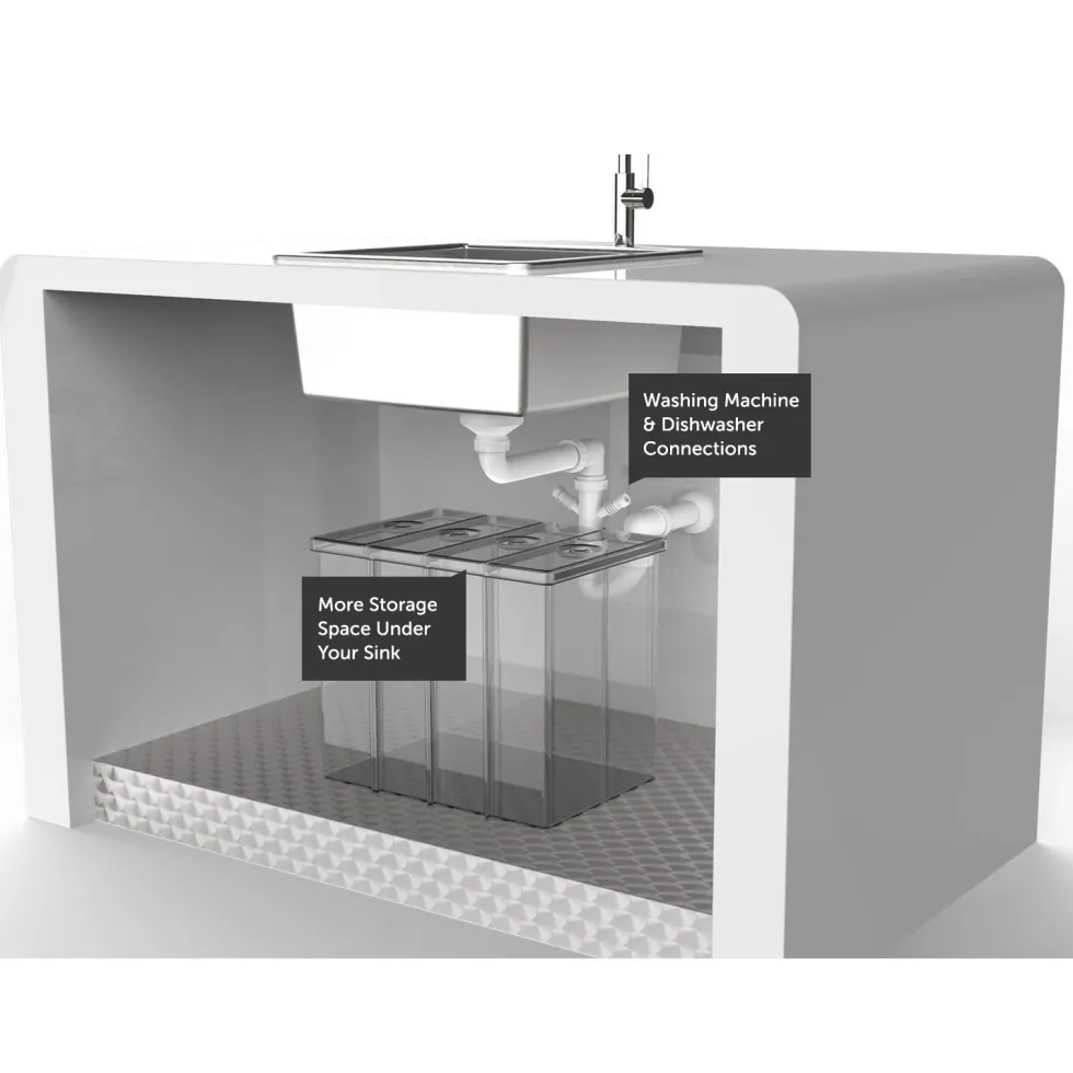 Vellamo Space Saving Single Bowl Kitchen Sink Plumbing Kit