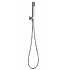 Vellamo Square Shower Handset with Outlet Elbow and Shower Hose