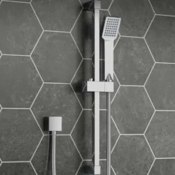 Vellamo Square Shower Riser Rail Kit