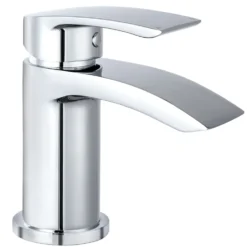 Vellamo Swift Chrome Basin Mixer Tap & Waste