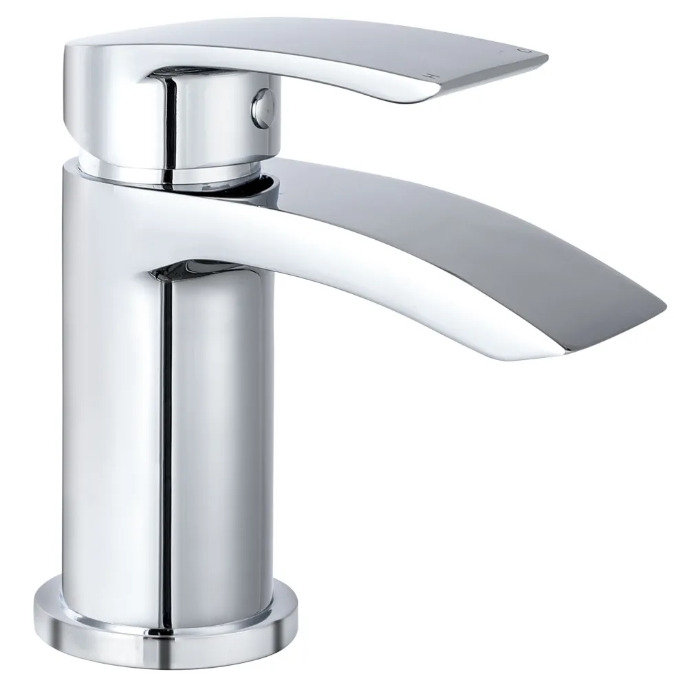 Vellamo Swift Chrome Basin Mixer Tap & Waste