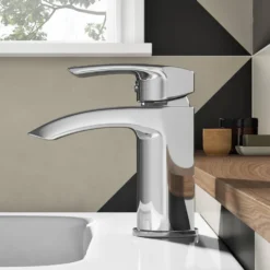 Vellamo Swift Chrome Basin Mixer Tap & Waste