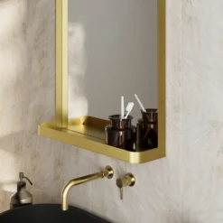 Vellamo Swift Framed Mirror & Shelf - 500 x 700mm