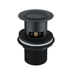 Vellamo Swift Matt Black Basin Mixer Tap & Waste