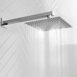 Vellamo Thin Square Fixed Shower Head - 200mm