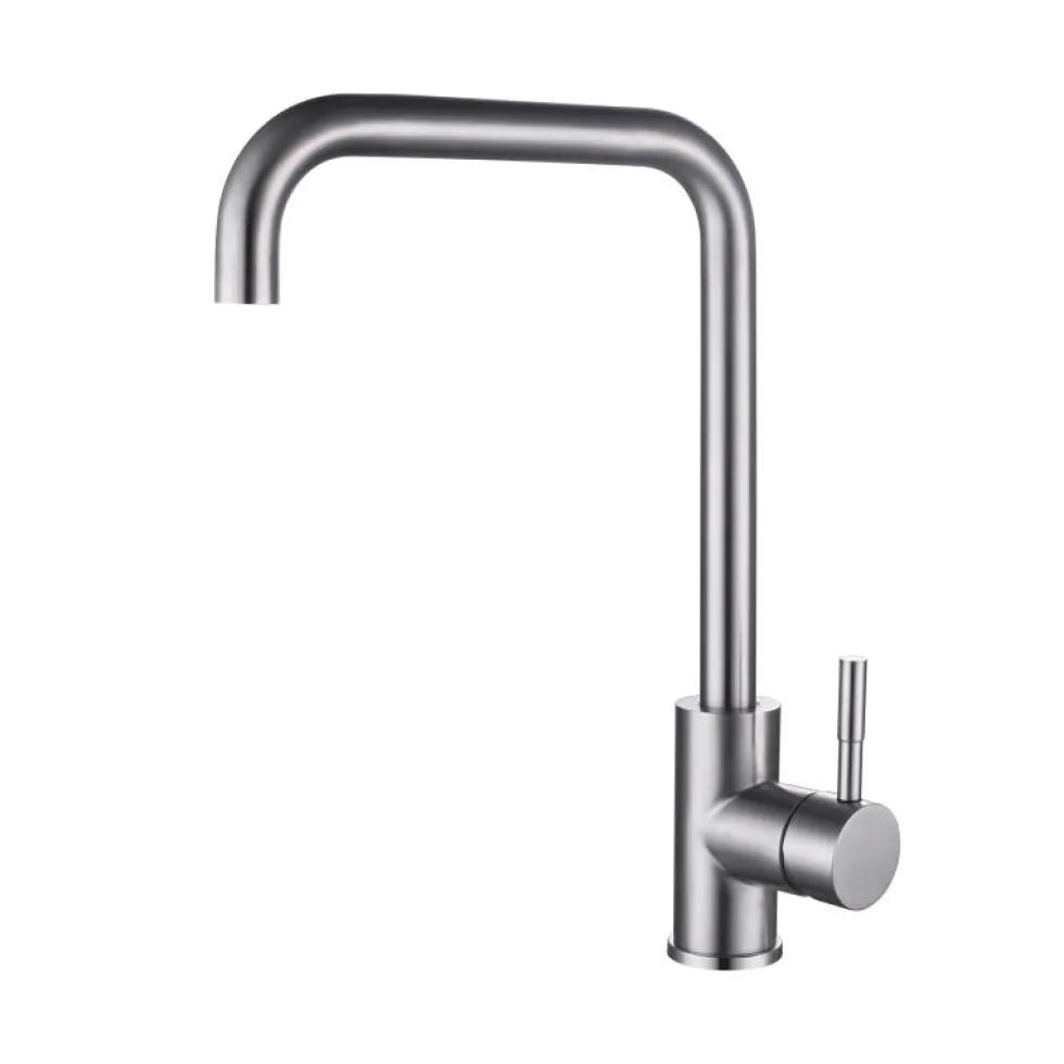 Vellamo Touch Control Single Lever Mono Kitchen Mixer Tap - Brushed Nickel