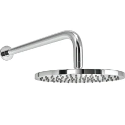Vellamo Twist ABS Round Fixed Shower Head & Arm - 200mm