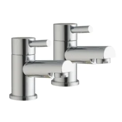 Vellamo Twist Basin Pillar Taps