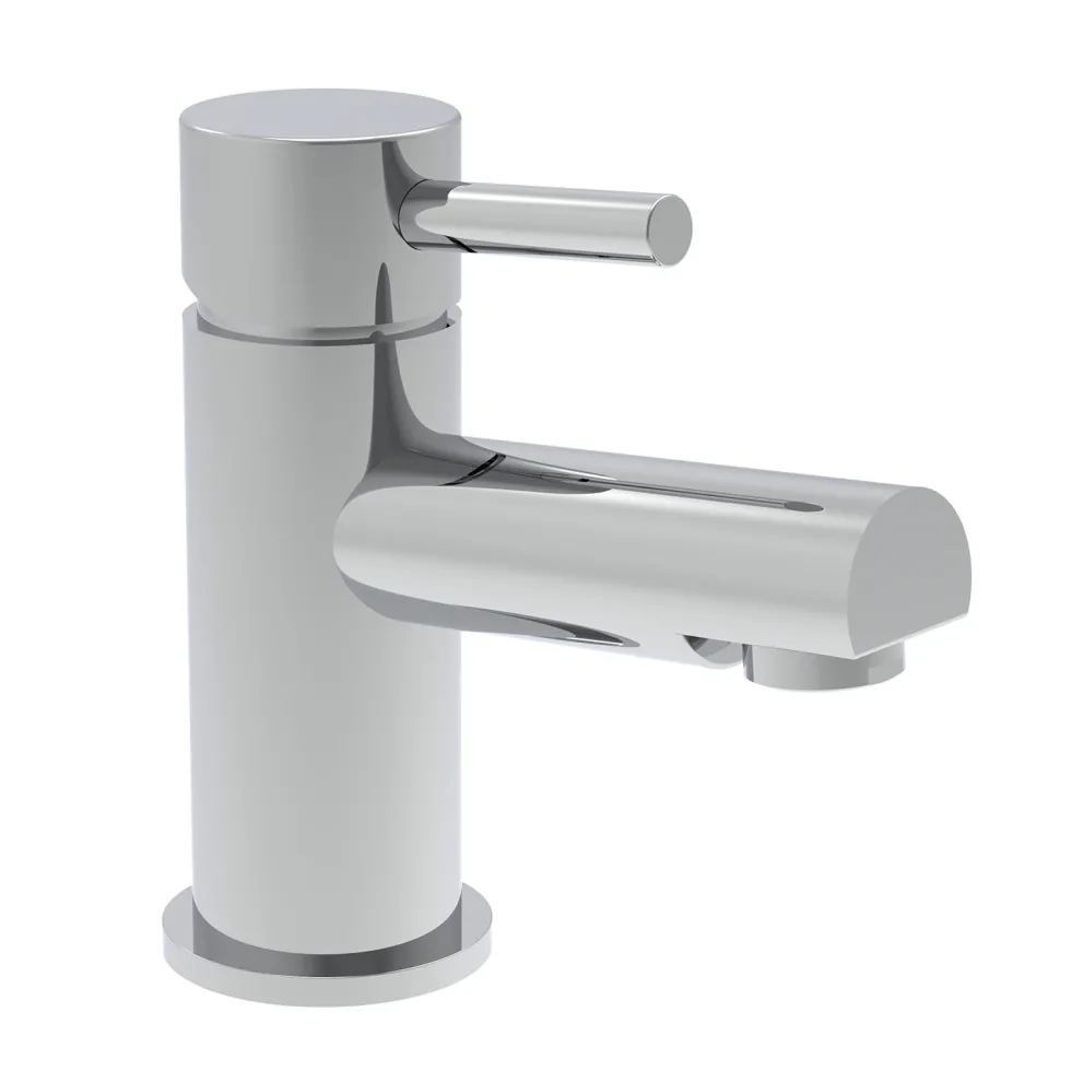 Vellamo Twist Chrome Basin Mixer Tap & Waste