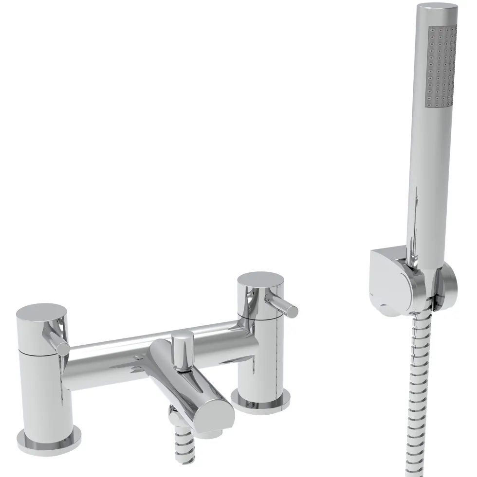 Vellamo Twist Chrome Bath Shower Mixer Tap & Kit