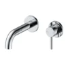 Vellamo Twist Chrome Wall Mounted Basin Mixer with Easy Plumb Installation Kit