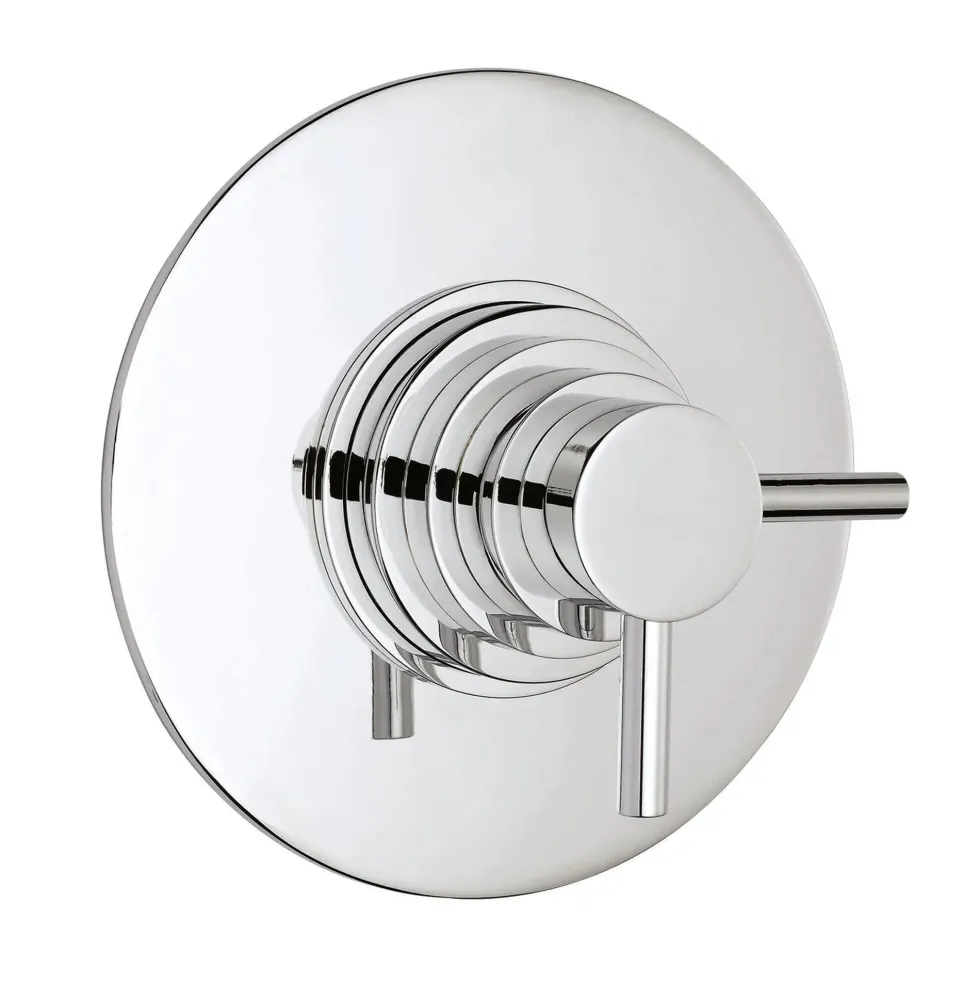 Vellamo Twist 1 Outlet Circle Concealed Thermostatic Shower Valve