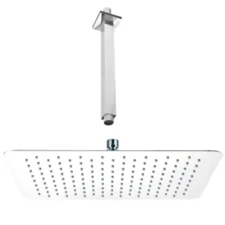 Vellamo Ultra Thin Square 400mm Shower Head & Ceiling Mounted Arm