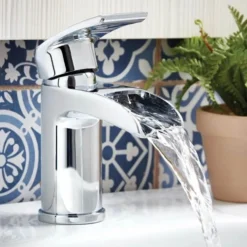 Vellamo Venta Waterfall Basin Mixer Tap & Waste