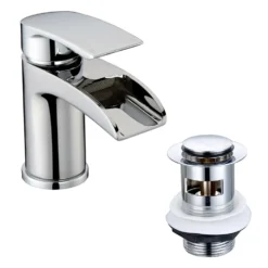 Vellamo Venta Waterfall Basin Mixer Tap & Waste