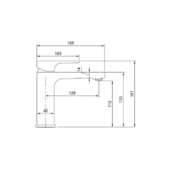 Villeroy & Boch Architectura Square Basin Mixer Tap
