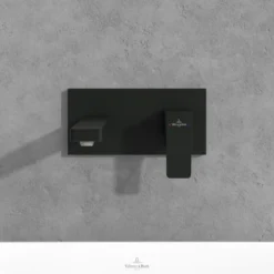 Villeroy & Boch Architectura Square Wall Mounted Basin Mixer Tap & Easy Installation Box