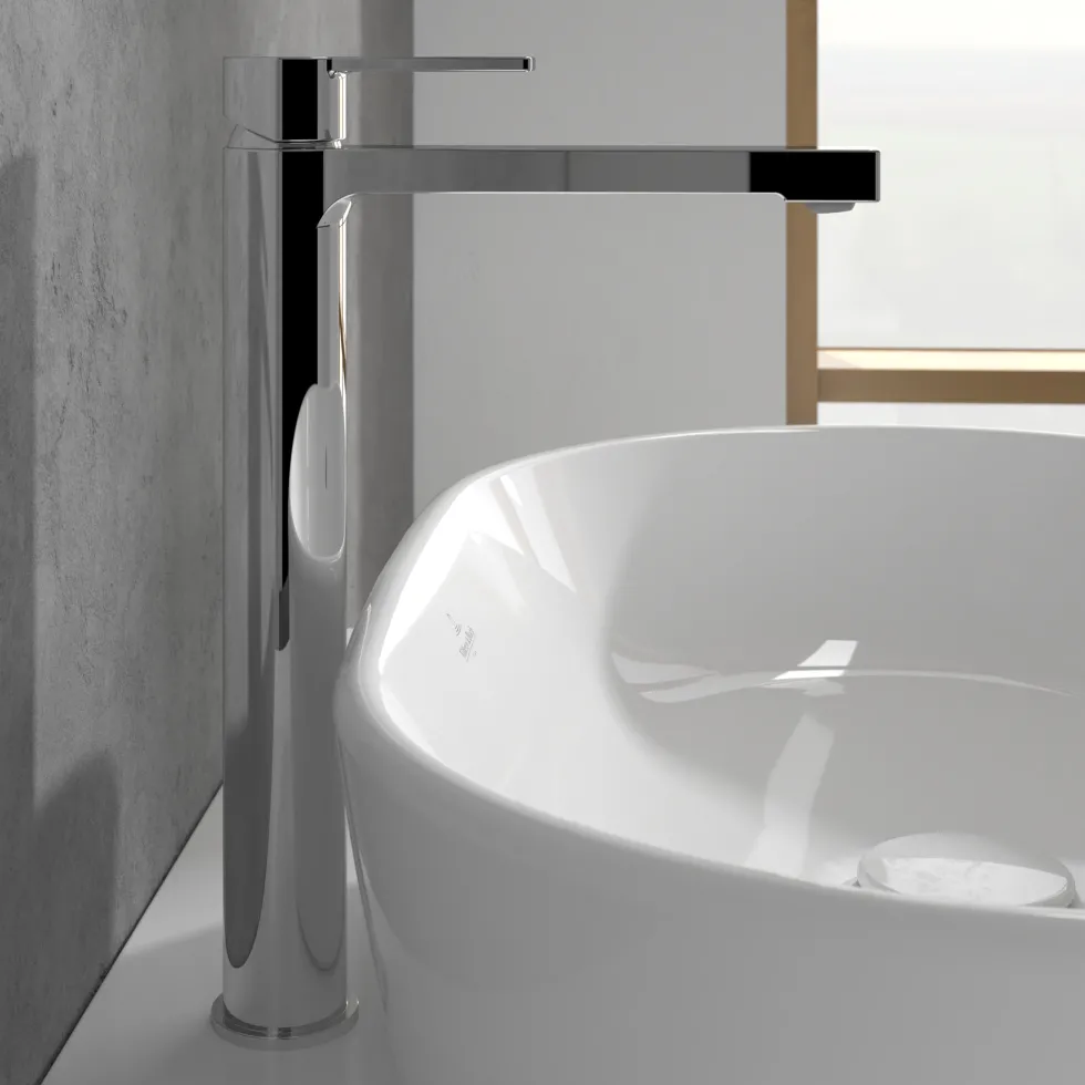 Villeroy & Boch Architectura Tall Basin Mixer Tap with Click Clack Waste