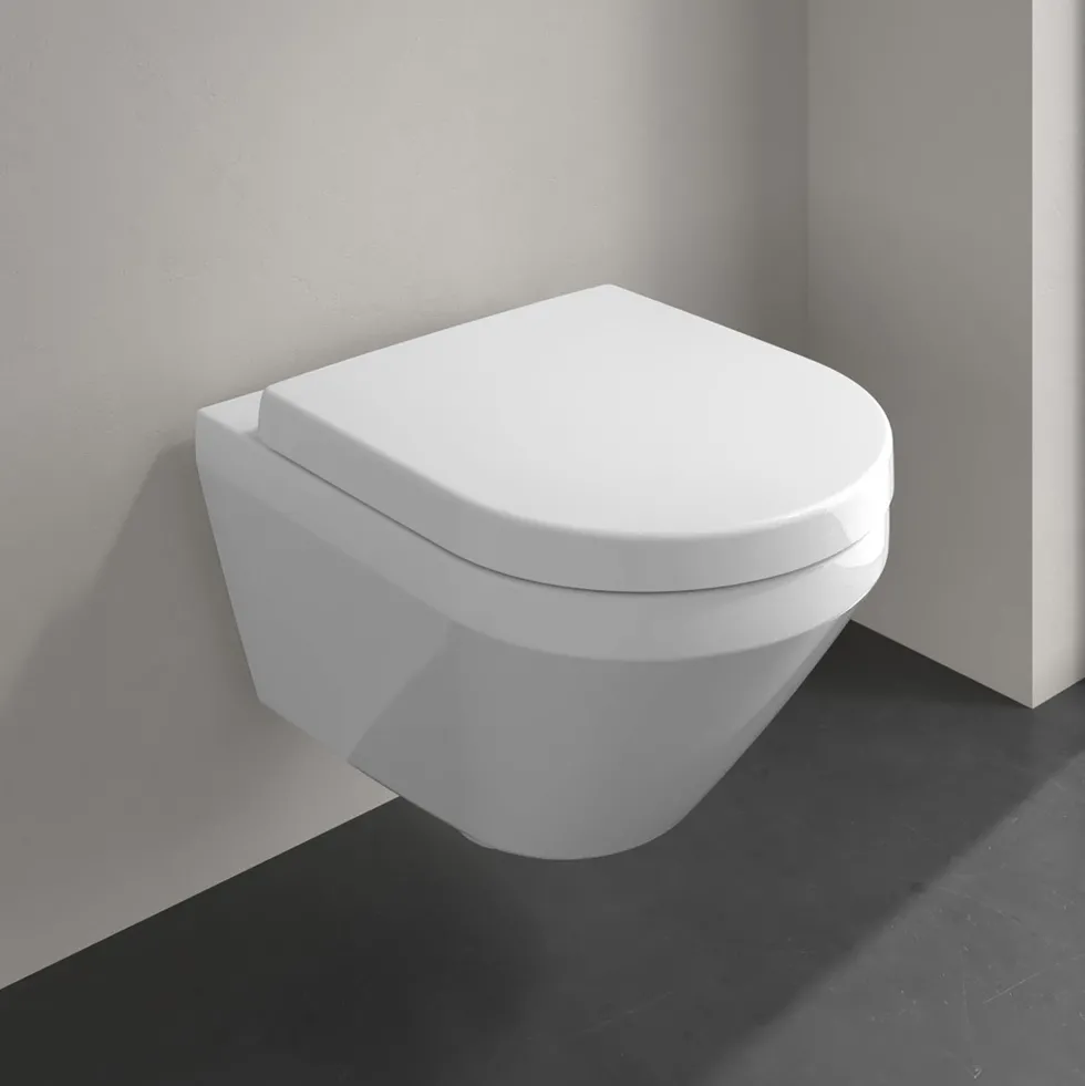 Villeroy & Boch Architectura TwistFlush Rimless Wall Mounted Toilet with Soft Close Toilet Seat