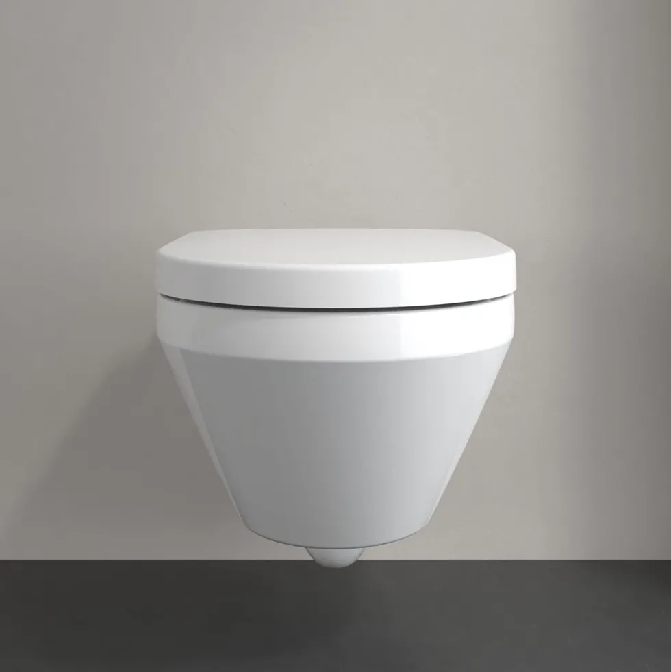 Villeroy & Boch Architectura TwistFlush Rimless Wall Mounted Toilet with Soft Close Toilet Seat