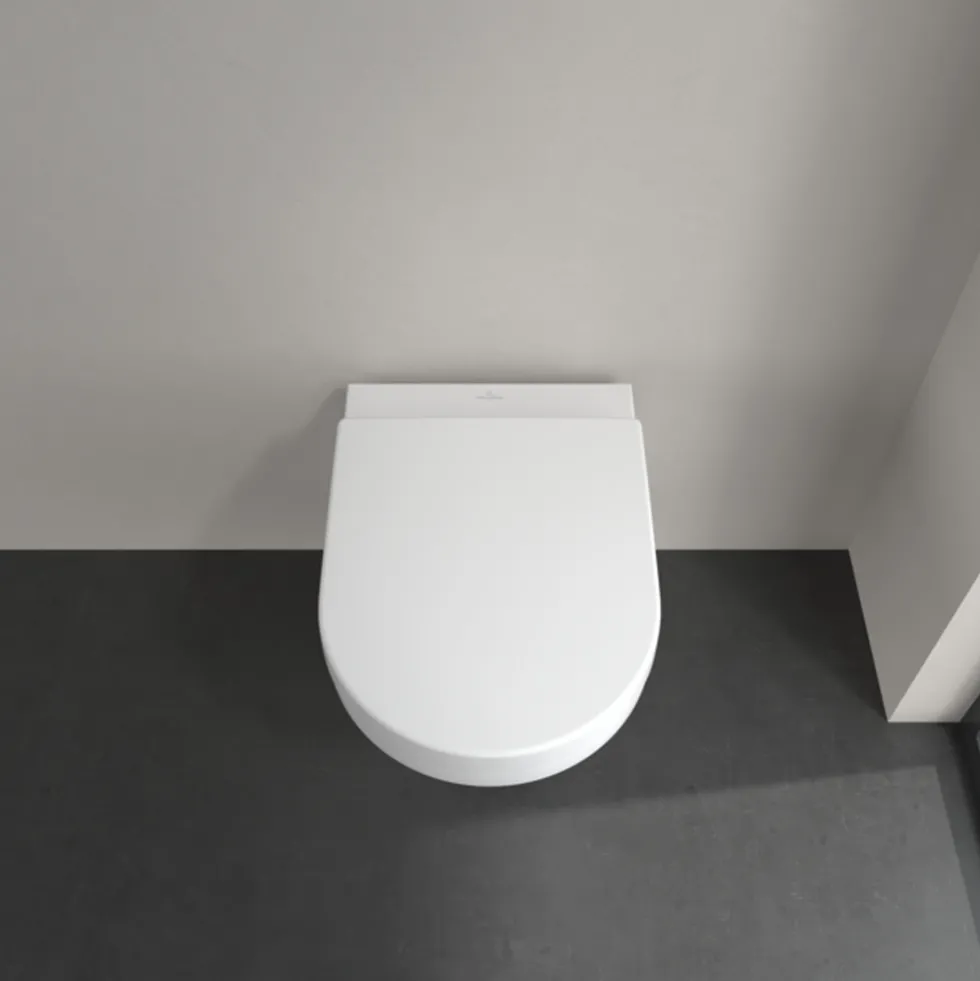 Villeroy & Boch Architectura TwistFlush Rimless Wall Mounted Toilet with Soft Close Toilet Seat