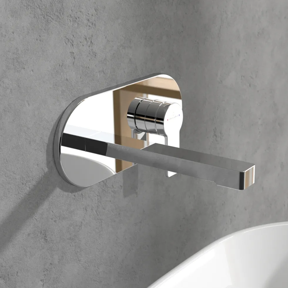 Villeroy & Boch Architectura Wall Mounted Basin Mixer Tap & Easy Installation Box