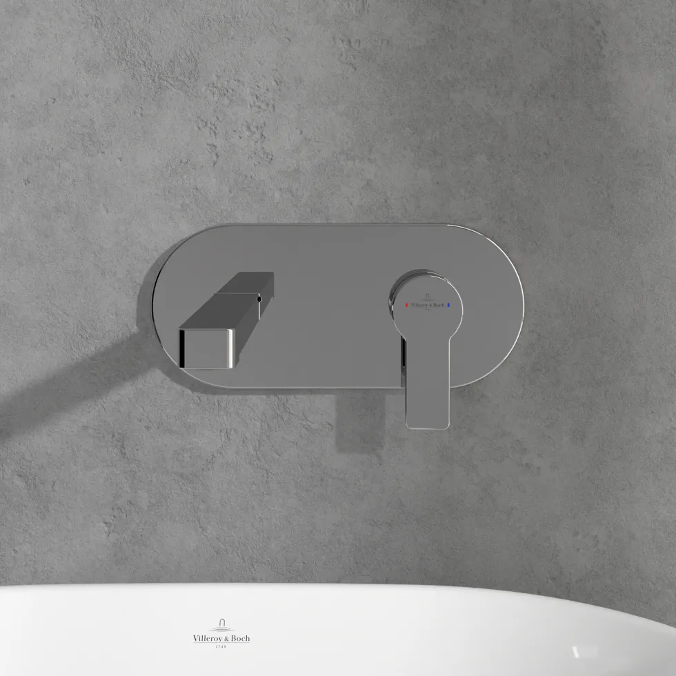 Villeroy & Boch Architectura Wall Mounted Basin Mixer Tap & Easy Installation Box