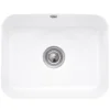 Villeroy & Boch Cisterna White Ceramic Large Single Bowl Undermount Kitchen Sink - 550mm x 440mm
