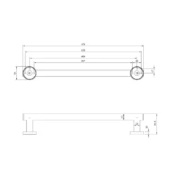 Villeroy & Boch Elements Tender 450mm Grab Bar