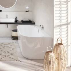 Villeroy & Boch Oberon 2.0 Quaryl Back to Wall Bath - 1800 x 800mm