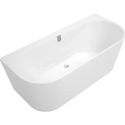 Villeroy & Boch Oberon 2.0 Quaryl Back to Wall Bath - 1800 x 800mm
