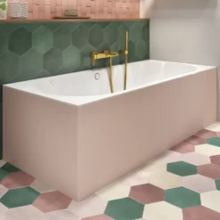 Villeroy & Boch Oberon 2.0 Quaryl Straight Double Ended Bath - 1700 & 1800mm