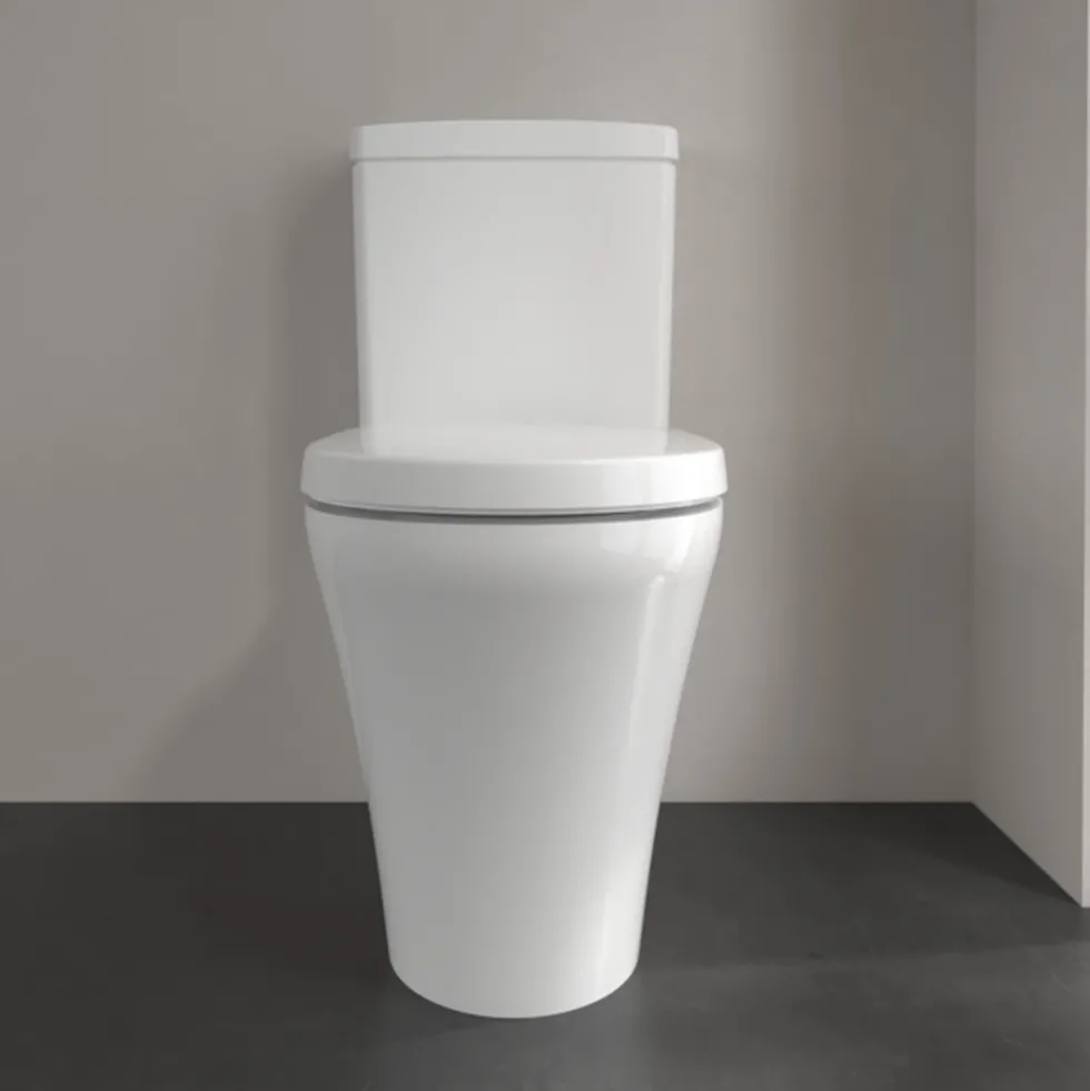 Villeroy & Boch O.novo Comfort Height Rimless Closed Coupled Toilet with Soft Close Toilet Seat