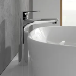 Villeroy & Boch O.Novo Start Tall Basin Mixer Tap with Click Clack Waste
