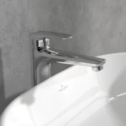 Villeroy & Boch O.Novo Start Tall Basin Mixer Tap with Click Clack Waste