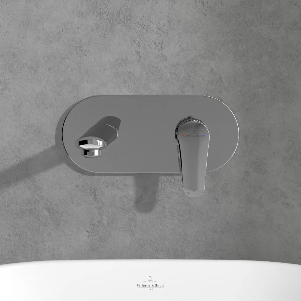 Villeroy & Boch O.novo Start Wall Mounted Basin Mixer Tap & Easy Installation Box