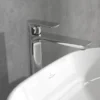 Villeroy & Boch O.novo Tall Basin Mixer Tap with Click Clack Waste