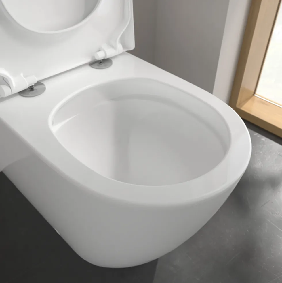 Villeroy & Boch Subway 3.0 Close Coupled TwistFlush Rimless Toilet with Soft Close Toilet Seat