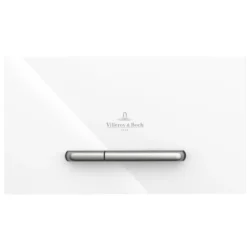 Villeroy & Boch ViConnect Glass Dual Flush Plate with Angular Buttons