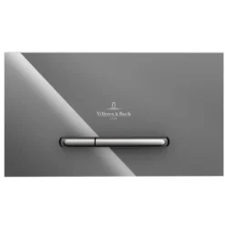 Villeroy & Boch ViConnect Glass Dual Flush Plate with Angular Buttons