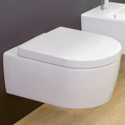 Villeroy & Boch ViConnect Pro 2.0 Frame with Arto Rimless Wall Mounted Toilet, Flush Plate & Soft Close Toilet Seat